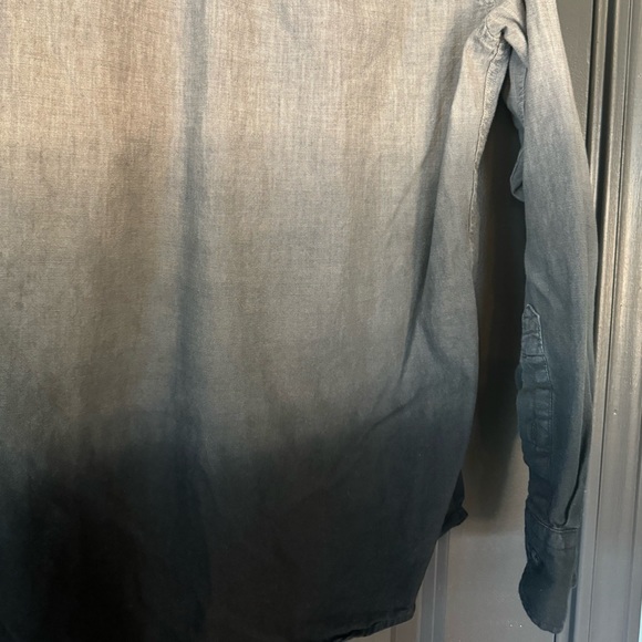 🦅 AE Dip Dye Long Sleeve Button Down Shirt - Picture 9 of 9
